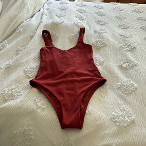 L*SPACE Arizona Swimsuit in Ribbed Low Back